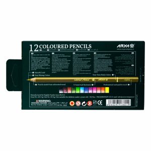 مداد رنگی 12 رنگ آریا مدل 3601 سری آرتیست